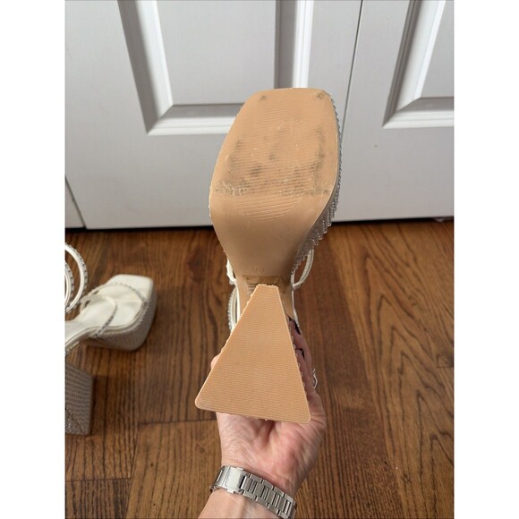 Cape Robbin Thankful Rhinestone Wrap Up Platform Sandals size 6 - Picture 5 of 6